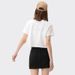 Women's Half-body Exposed Navel Pure Cotton T-shirt Summer Comfortable Breathable Combed Cotton Short-sleeved Solid Color Small White T-shirt Women's_ecoleips.com