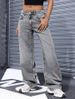 American Retro Low Waist Non-Stretch Washed Straight Women, New Autumn Street Style Wide Leg Jeans For Women_ecoleips.com