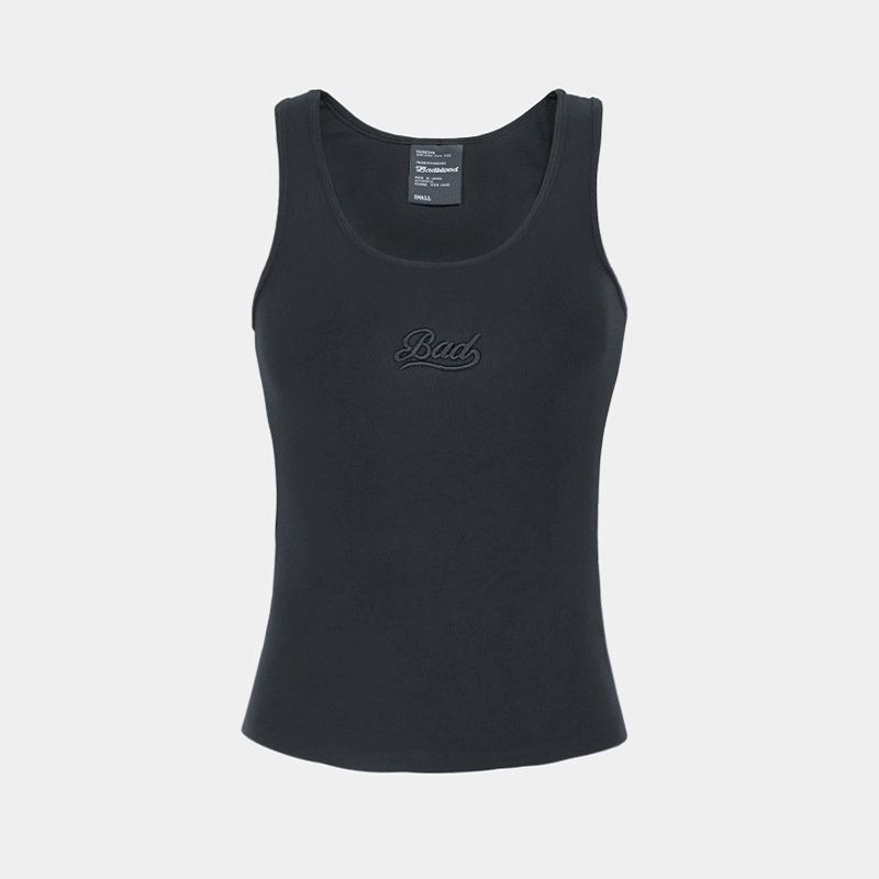 Korean Niche Brand Badbloood White Tank Top Women, Embroidered Sleeveless French Sweet And Spicy Style Top, In Stock For_ecoleips.com