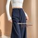 Brown Acetate Wool Wide-Leg Wom, Autumn And Winter Fleece-Lined, Casual Flared Melad Glutinous Rice Mask Pants For_ecoleips.com