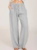 Suitable For All Seasons 2024 Autumn New Fashion Drawstring Loose Wide-leg Casual Women's Pants_ecoleips.com