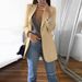 Cross-border Outerwear, European And American Professional Uniforms, Casual Cardigans With Patch Pockets, Women's_ecoleips.com