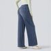 Cross Border Foreign Trade Popular High Waisted Elastic Jeans For Women's Loose Wide Leg Pants In European And American Plus Sizes_ecoleips.com