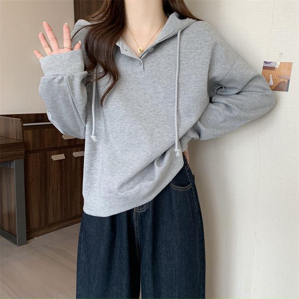 American-style Real-shot Hooded Sweatshirt Women, Spring And Thin New Model, Loose Long-sleeve Top For Students, Early_ecoleips.com