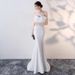 Women's clothing new sexy banquet host tube top fishtail slim short dress for women_ecoleips.com