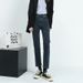 Black High-waisted Straight-leg Jeans Slimming, 2025 Autumn/winter, Cropped Length, Plus Size, For Plus-size Women,_ecoleips.com