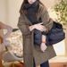 girl Girl Plus Size Women's Clohing High-End Mid-Lengh Jacke Elegan Rero Loose Trench Auumn Winer Quiled Hooded Coon_ecoleips.com