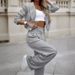 Women's Clothing temperament casual striped short lapel suit straight pants suit_ecoleips.com