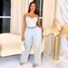 Women’s Clothing Summer Fashion Sleeveless Casual Stretch Denim Two Piece Suit_ecoleips.com