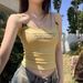 Purely Desirable White Letter Print Camisole For Women, Summer Sweet And Spicy Sexy Bow-tie Inner Top, Short Outerwear_ecoleips.com