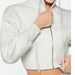 Women's Light Gray Cotton Hooded Zip-Up Sweatshirt - Casual Fall Pullover With Long Sleeves (S/M/L/XL)_ecoleips.com