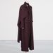 Modest Abaya Dress Minimalist Long Coat – Tailored Notch Collar Trench With Stretch Polyester For Effortless Elegance_ecoleips.com