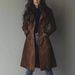 Aria Basics Aria Basics 2024 European American Cross-border Comfortable Casual Eye-catching Suede Coat With Tie-waist And Extended Length_ecoleips.com