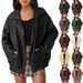 Women's Oversized Biker Jacket Faux Leather Coat Long Sleeve Motorcycle Outerwear For Fall Winter Fashion_ecoleips.com