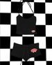 Women's Clothing Summer New Women's Fashion Letter Printing Pocket Stitching Knitted Vest Two Piece Suit_ecoleips.com