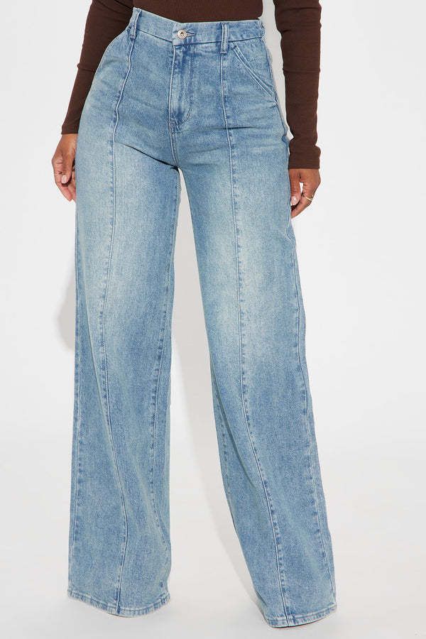 Unisex Relaxed Fit Straight Leg Jeans – High Waist Stretch Denim For Women (Vintage Washed, Comfort Cotton, S-XXL, Blue)_ecoleips.com