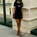 Women's Summer Simple Letter Contrast Color Design Loose Casual Round Neck Dress 012 Print_ecoleips.com