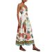 Women's Clothing Summer New V Neck Printed Casual Fashion Sling Bohemian Holiday Dress_ecoleips.com