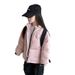 Korean-Style Kids’ Down Jacket – Lightweight Stand Collar Puffer Coat For Boys & Girls (Red/Black/Pink, 110-160cm)_ecoleips.com