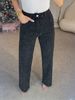 Aria Basics Foreign Trade European And American Women's Full Rhinestone Washed Jeans High Waist Straight Sexy Long Pants_ecoleips.com