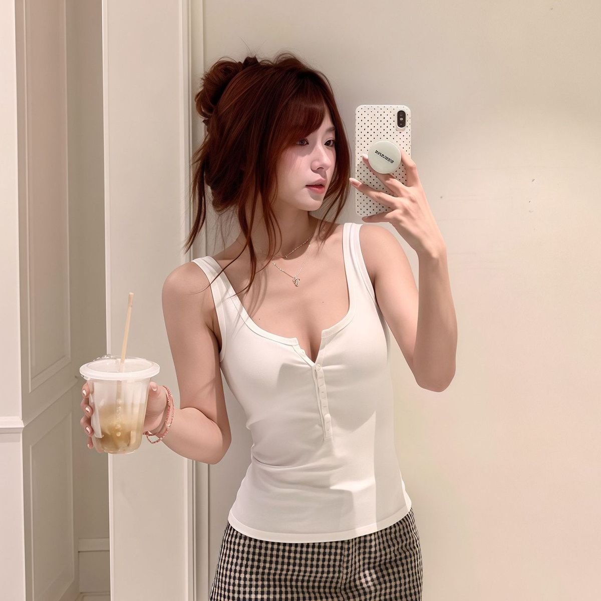 Pure Desire Buttoned Camisole Summer Women's Clothing 2026 New Slim-Fit Casual Versatile Youthful Hot Girl Top_ecoleips.com