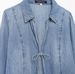 Women's Clothing Women's Bow Tie Denim Shirt - Stylish & Versatile Casual Top For Streetwear Fashion_ecoleips.com