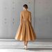 Women's Fashionable Casual Elegant A-Line Dress European American Style Three Quarter Sleeve Solid Color Personalized Design_ecoleips.com