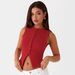 Cross-border 2026 Spring/Summer Casual Style Versatile Simple Button Vest Top New Elegant Solid Color Ribbed Women's_ecoleips.com