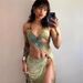 Women's Clothing Backless Printed High Slit Long Dress For Women Sexy Beachwear With Tie Up Body Fashion_ecoleips.com