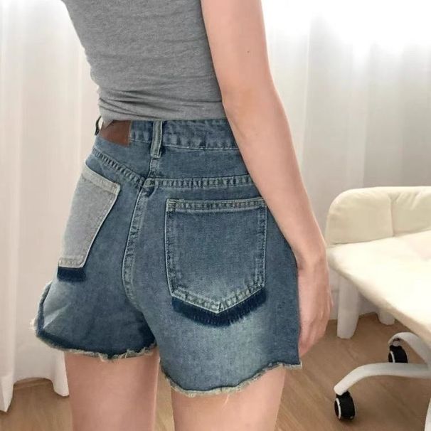 Women's High Waist Denim Shorts - Stretchy Comfort, Flattering Fit, Casual & Trendy Summer Shorts For Petite & Plus Size_ecoleips.com