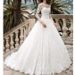 Women's Clothing Long Sleeved Lace Slim And Elegant Trailing Bride Wedding Dress For Women_ecoleips.com