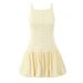 Women's Clothing Women's Slim Fit Mini Dress Fashionable Sweet Single Breasted Sleeveless Backless Style For Summer_ecoleips.com