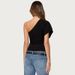 Women's Off-Shoulder Asymmetrical Striped Top European American Style Spring Summer Commuter Fashion J26TP083_ecoleips.com