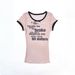 Women's Slim Fit T-Shirt Summer European American Harajuku Street Style Versatile Flattering Top Letter Pattern Print_ecoleips.com