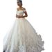 Wedding Dress New Dress One Shoulder Fluffy Tulle Skirt Trailing Wedding Dress_ecoleips.com