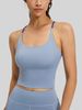 K Thin Shoulder Strap Sports Underwear Women's Chest Mat Fitness Yoga Back Tank Top_ecoleips.com