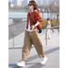 2025 New Suit, Stylish And Versatile T-shirt Jacket, Solid Color Slimming Casual Pants, Age-reducing Two-piece Set_ecoleips.com
