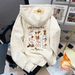 Retro Hong Kong Style Embroidered Hooded Sweatshirt Thickened Warm Fleece Lined Jacket Autumn Winter Heavy Duty for Women_ecoleips.com