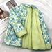New Chinese Style Sleeveless Cotton Vest – A-Line Cropped Jacket With Floral Print (M-XXL, 100% Cotton, Polo Collar)_ecoleips.com