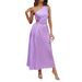 European And American Women's Fashion Cross-border 2026 Summer New French Style One-shoulder Diagonal Collar_ecoleips.com