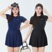 plus Size Women's One Piece Swimsuit Sporty Conservative Hides Belly Fat Slimming Hot Spring Swimwear_ecoleips.com
