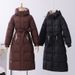 "Elegant Long Winter Coat For Women – Knee-Length Quilted Jacket With Hood (M-3XL, Slim Fit & Warm)"_ecoleips.com