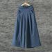Suitable For All Seasons Flowing Cotton Linen Slimming Skirt For Women, Summer Thin Breathable Loose Wide-leg Pants, Artistic Elastic_ecoleips.com