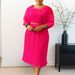 Short Sleeve Square Neck Solid Color High Waist Lotus Leaf Edge Hip Wrap OL Pencil Skirt_ecoleips.com
