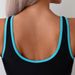Women's High-Performance Zip-Up One-Piece Swimsuit – Sleek Monochrome Black, Competitive Fit For Swimming & Training (S/M/L/XL)_ecoleips.com