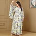 Women's Clothing Printed Long Skirt Arabic Clothing Muslim Women's Dress_ecoleips.com