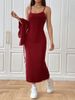 Women's Clothing 2025 Autumn Winter New French Style Chic Knitted Dress Slim Fit Two-Piece Set_ecoleips.com