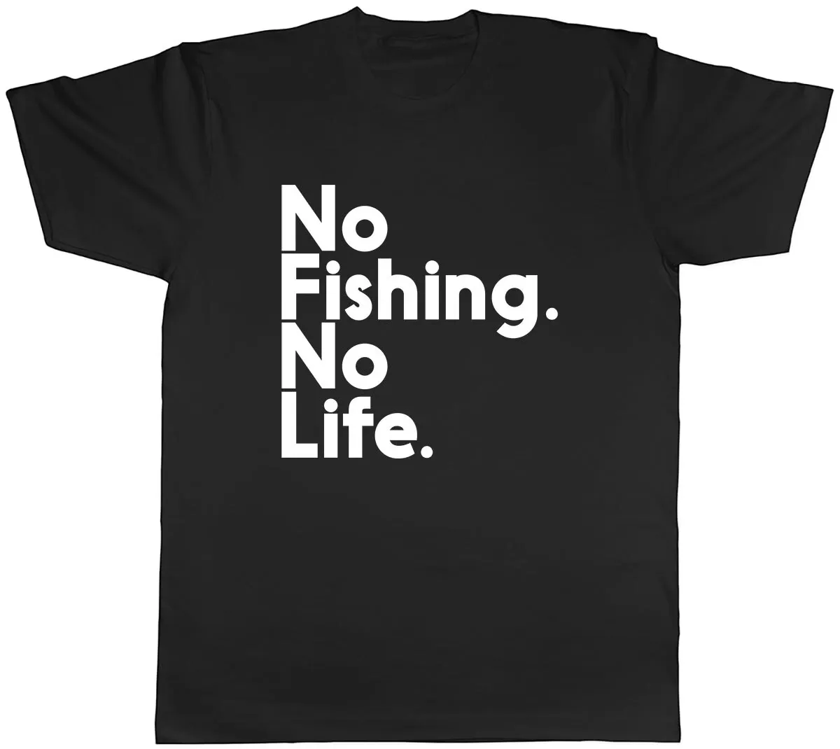Women's T-Shirts Fishing No Life Mens Unisex T-Shirt Tee_ecoleips.com