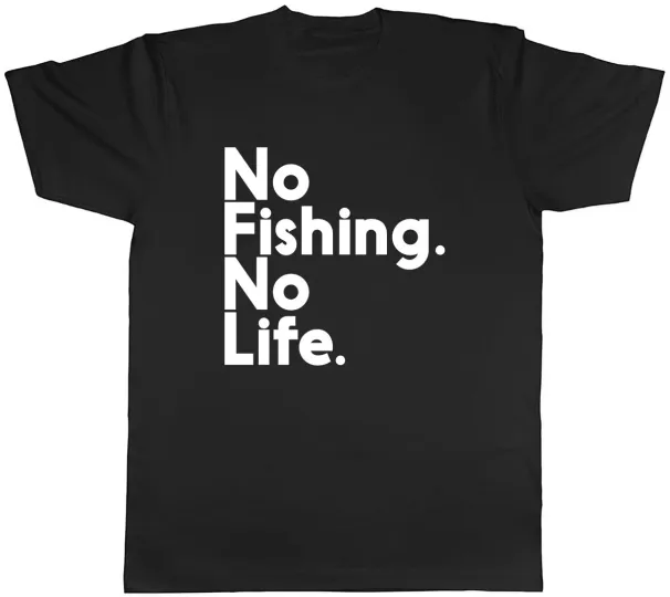 Women's T-Shirts Fishing No Life Mens Unisex T-Shirt Tee_ecoleips.com