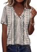 AKEWEI Womens Tops Short Sleeve Shirts For Women V Neck Business Casual Tunic Spring Fashion Clothes 2026_ecoleips.com